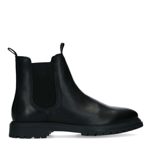 Chelsea boots en cuir - noir