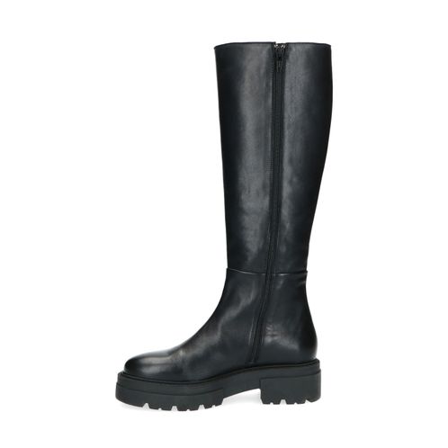 Hoge zwarte leren chelsea boots