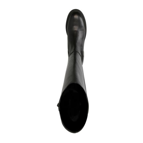 Hoge zwarte leren chelsea boots