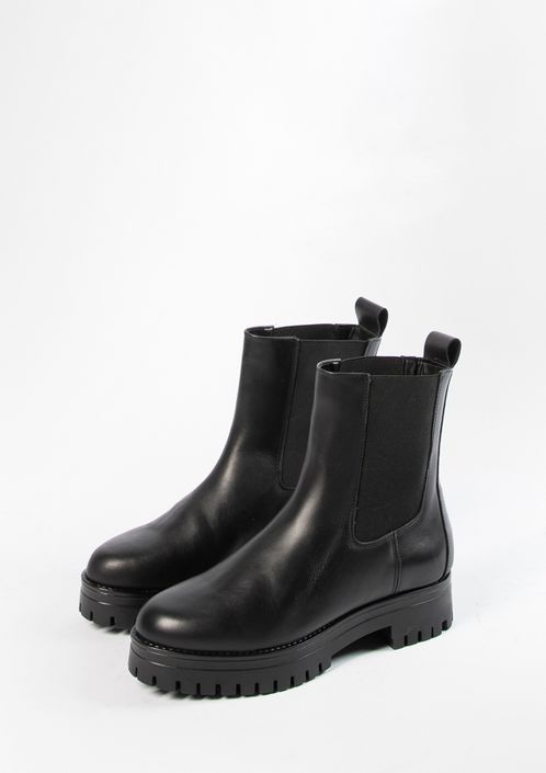 Zwarte lage chelsea boots 