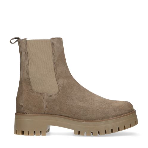 Taupe suède chelsea boots