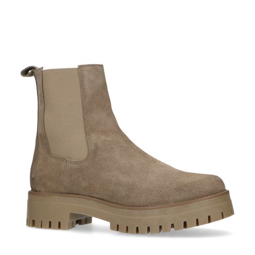 Taupe suède chelsea boots