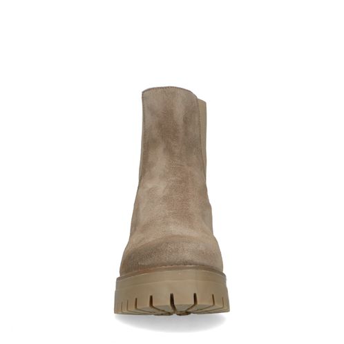 Taupe suède chelsea boots
