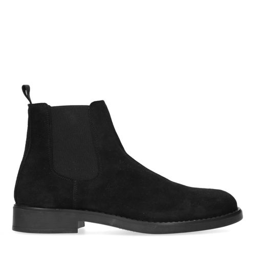 Chelsea boots en daim - noir
