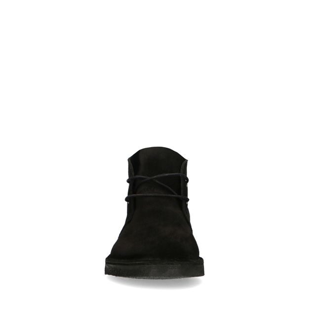 Boots à lacets en daim - noir 