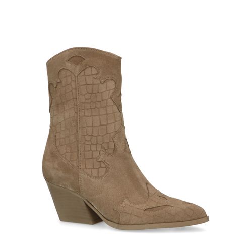 Santiags en daim - beige