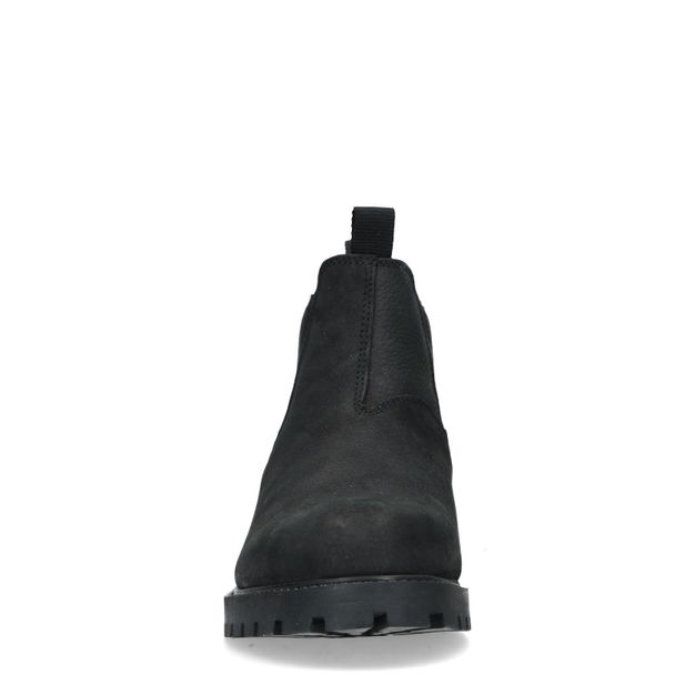 Zwarte waterproof nubuck chelsea boots