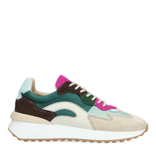 Multicolor suède sneakers
