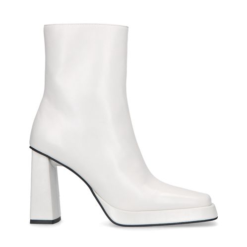 Jeffrey Campbell Witte enkellaarsjes met hak