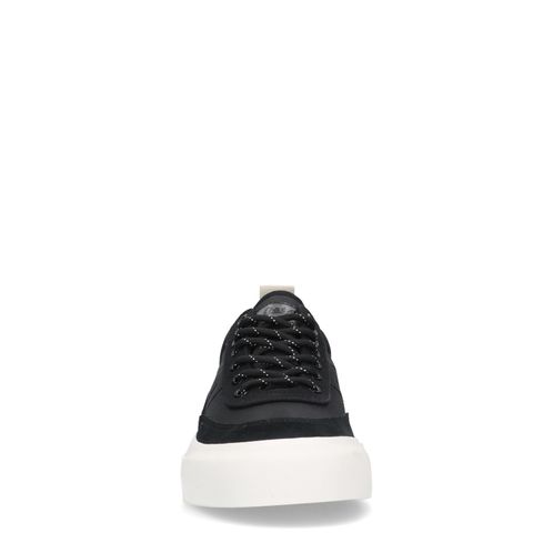 Goliath schwarze Sneaker aus Nylon und Veloursleder