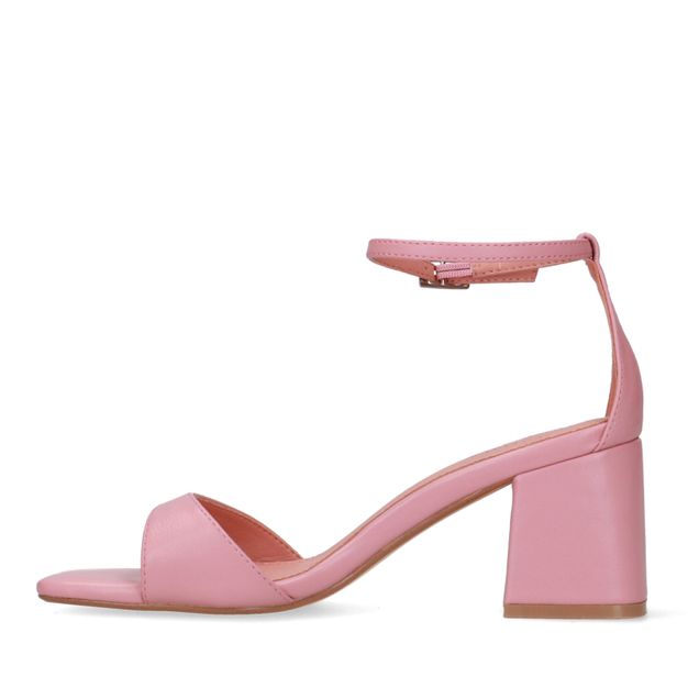 Roze sandalen met hak