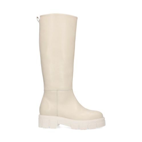 Bottes hautes - blanc cassé