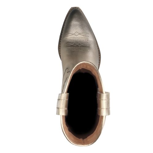 Santiags en cuir - doré