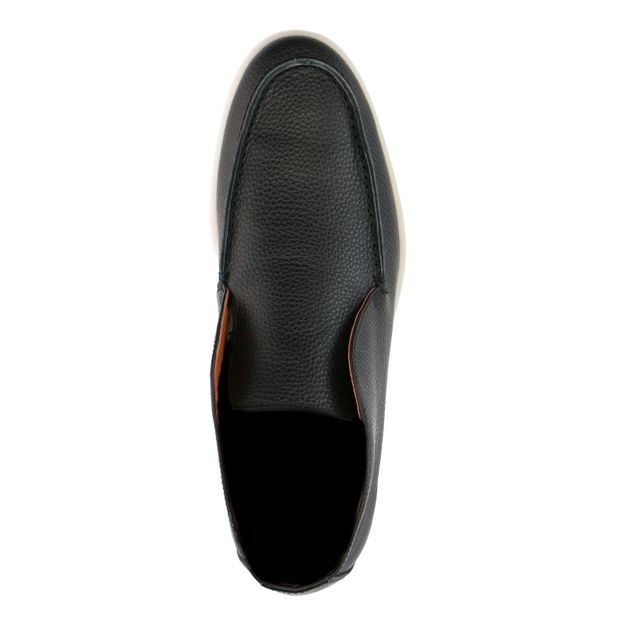 Schwarze Leder-Loafer 