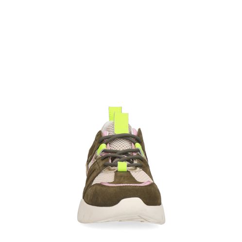 Baskets avec détails - vert
