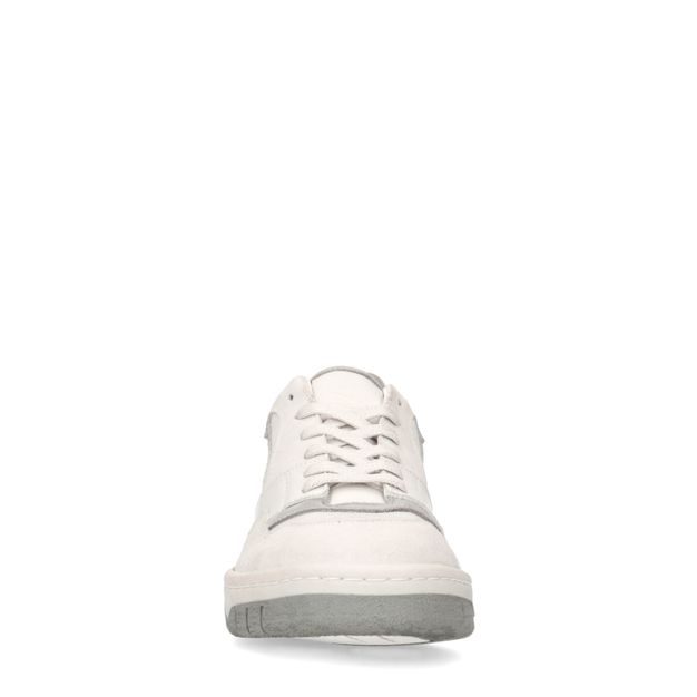 Weiße Sneaker mit grauen Details