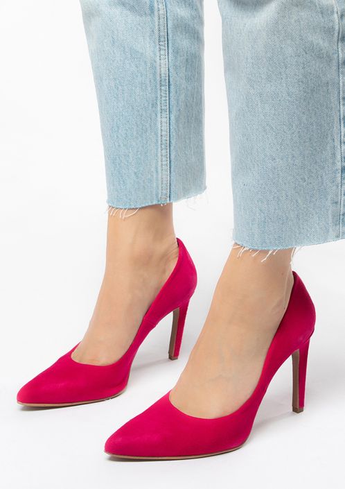 Escarpins en daim - rose