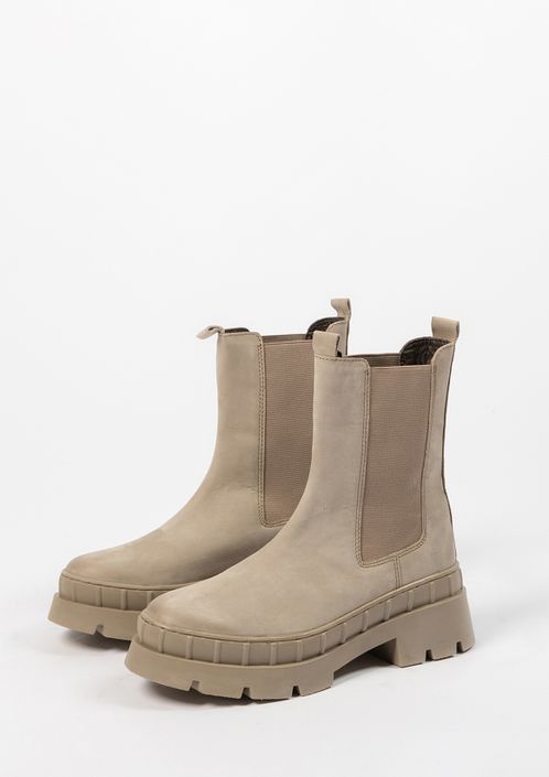 Taupe nubuck Chelsea boots