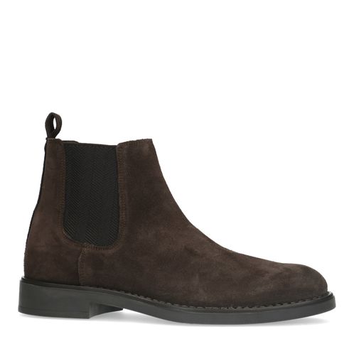 Chelsea boots en daim - marron