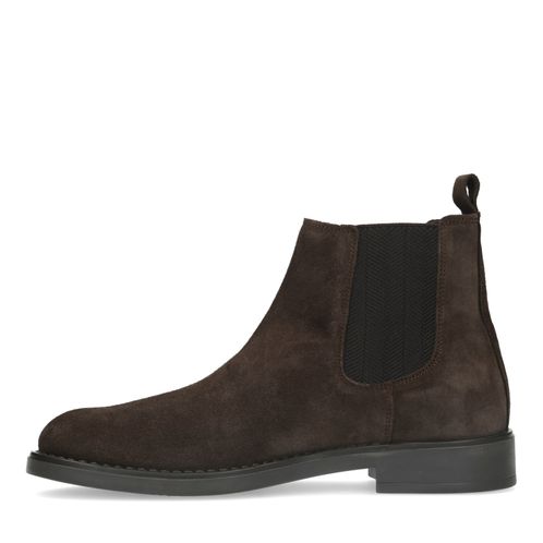 Chelsea boots en daim - marron