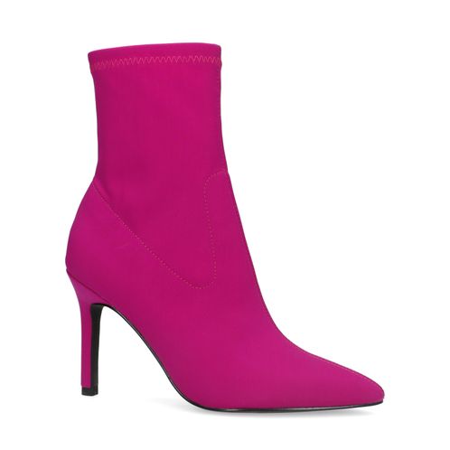 Roze sock boots met hak 