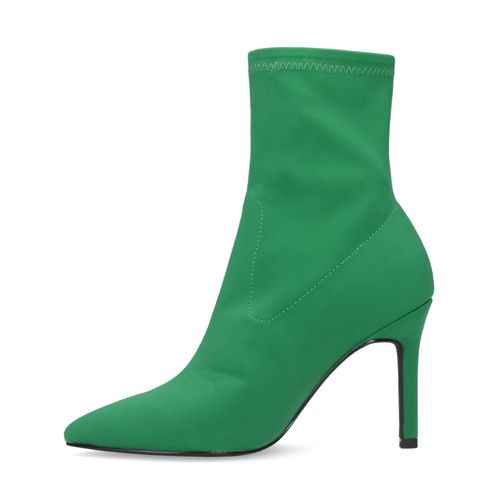 Grüne Sock Boots mit Absatz