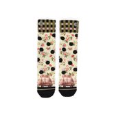XPOOOS off white sokken met bloemenprint