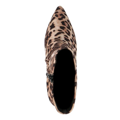 Bottines à talon aiguille avec imprimé léopard