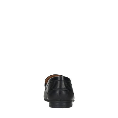 Loafers en cuir avec boucle - noir