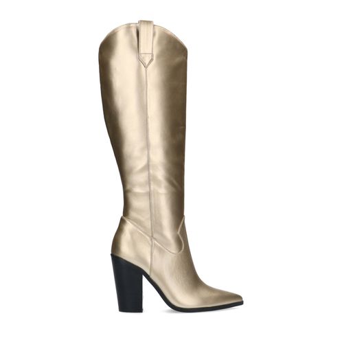 Bottes hautes à talon - doré