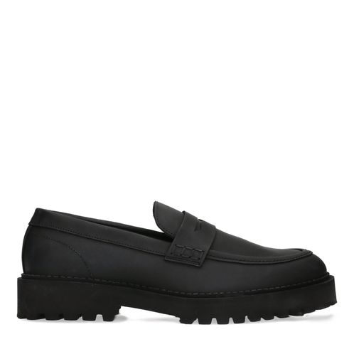 Matte schwarze Penny Loafer