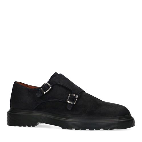 Donkerblauwe chunky monk sneakers