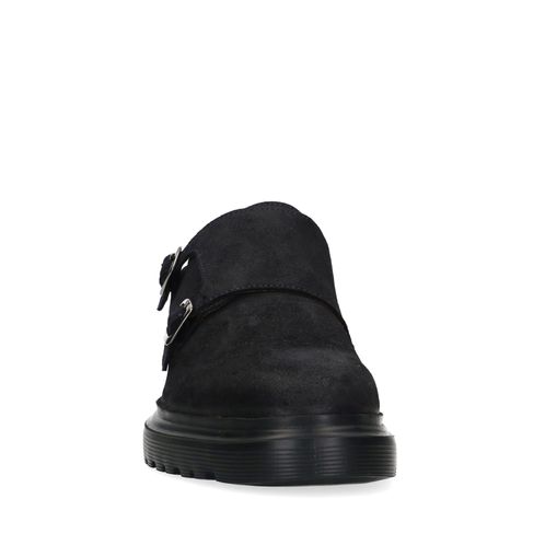 Donkerblauwe chunky monk sneakers