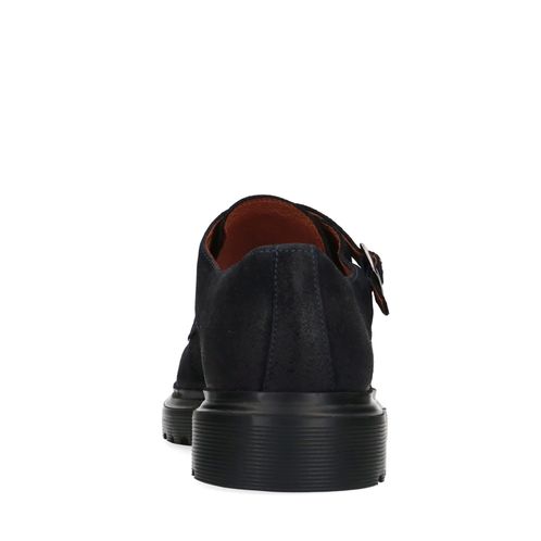 Donkerblauwe chunky monk sneakers