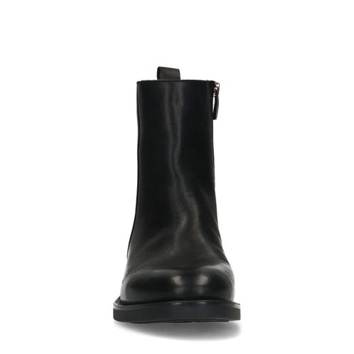 Klassische schwarze Stiefeletten