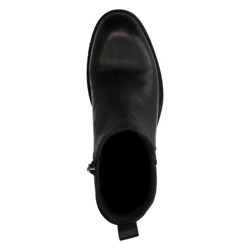 Klassische schwarze Stiefeletten