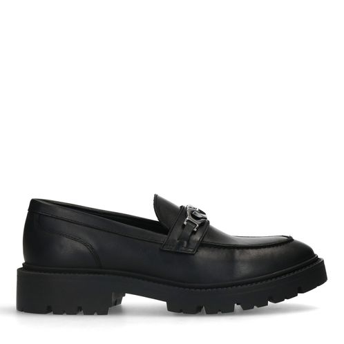 Loafers chunky avec chaîne - noir