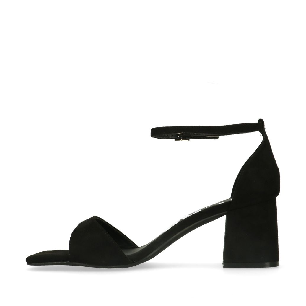 Zwarte sandalen met hak
