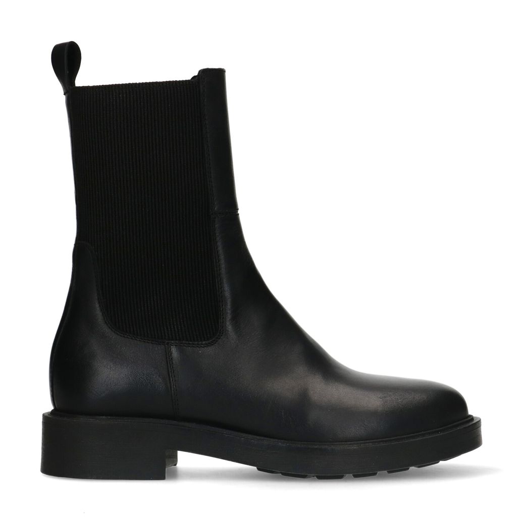 Chelsea boots en cuir - noir