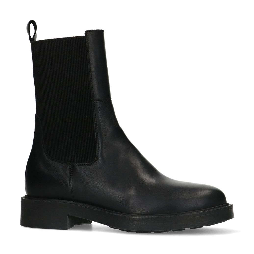 Chelsea boots en cuir - noir