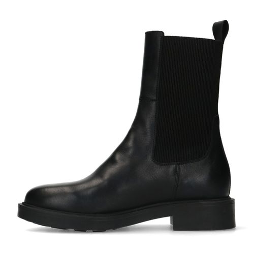 Chelsea boots en cuir - noir