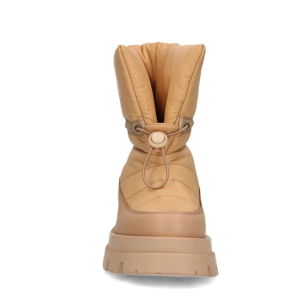 Cognacfarbene Puffer-Boots