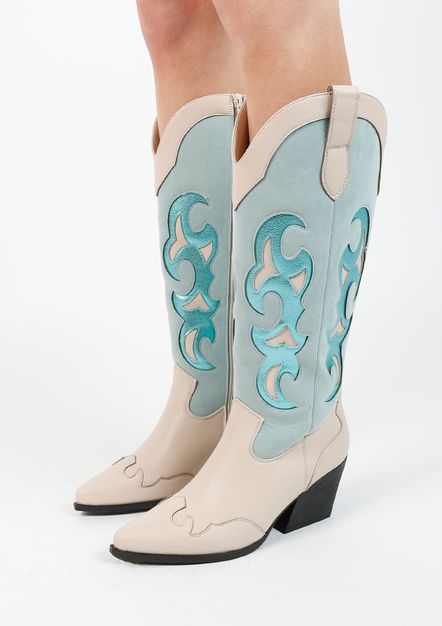 Nauwkeurig sap dat is alles Blauwe cowboylaarzen met metallic details | Festival boots | Sacha | Sacha Nauwkeurig sap dat is alles Blauwe cowboylaarzen met metallic details | Festival boots | Sacha | Sacha