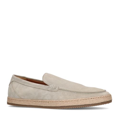 Beige suède loafers