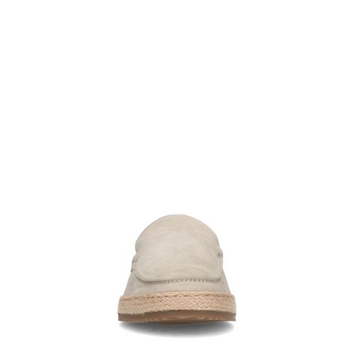 Beige suède loafers