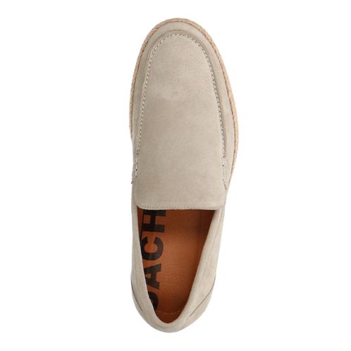 Beige suède loafers