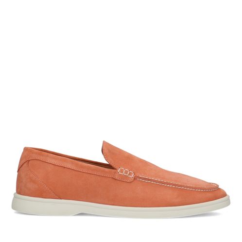 Mocassins en daim - orange