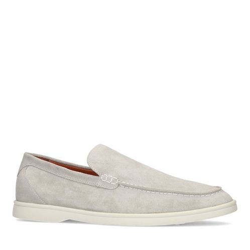 Mocassins en daim - gris clair