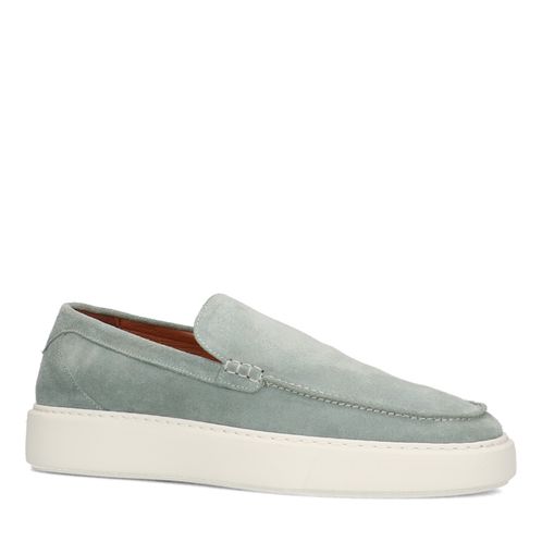 Mocassins en daim avec semelle - vert