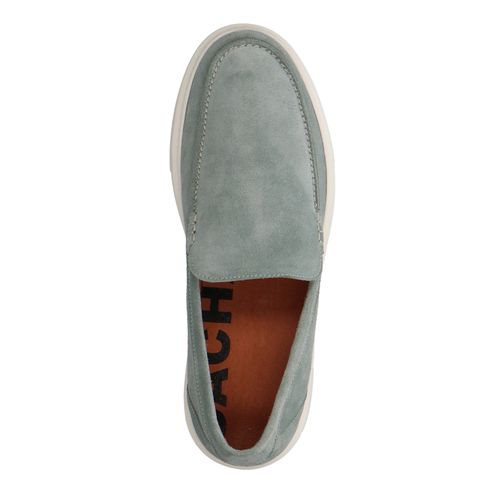 Mocassins en daim avec semelle - vert